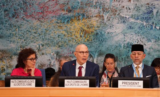 Верховный комиссар ООН по правам человека Фолькер Тюрк представляет свой глобальный доклад на 61-й сессии Совета ООН по правам человека.